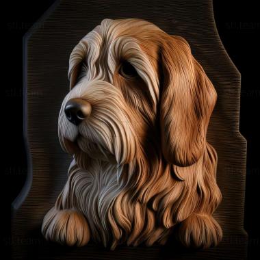 3D model Small Vendean Basset Griffon dog (STL)